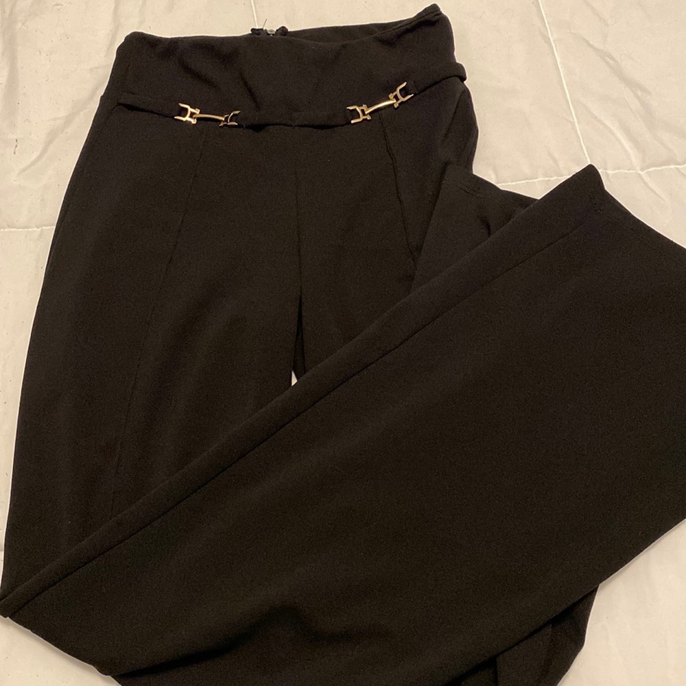 High-Waisted Wide Leg Trousers